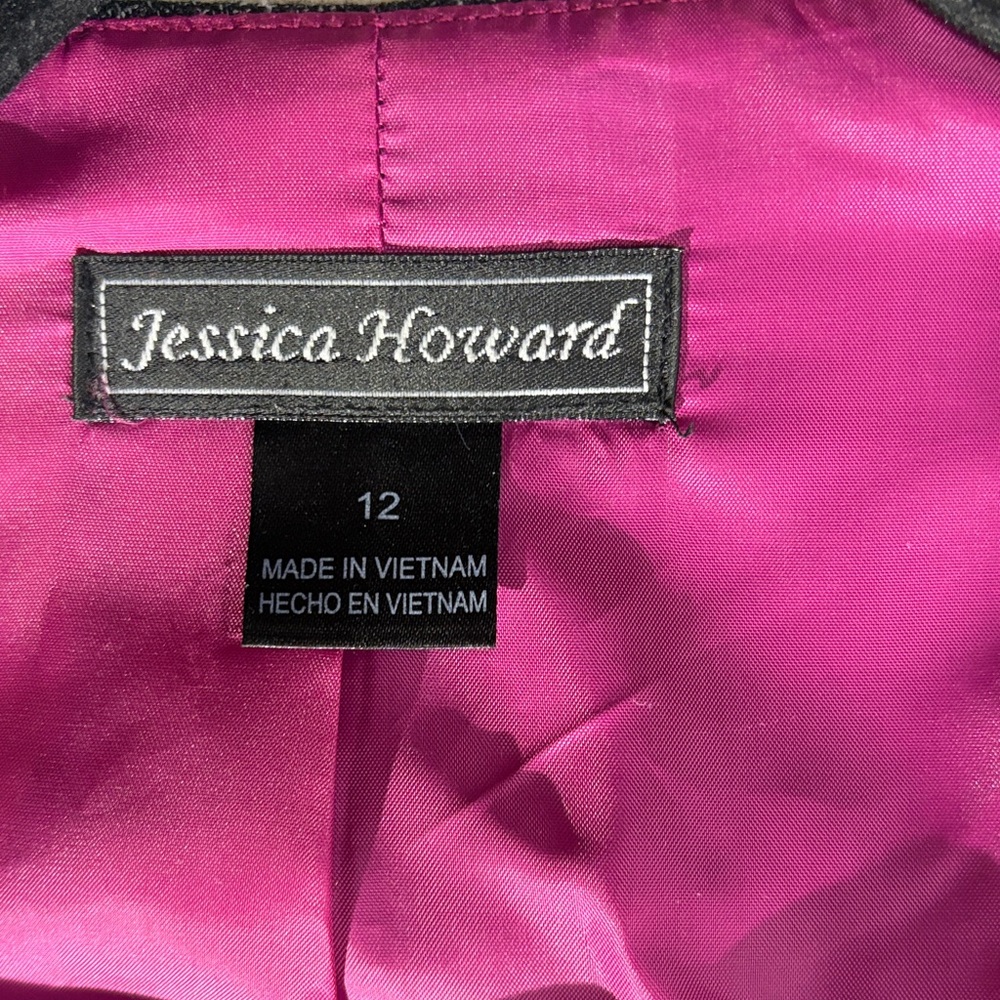 Jessica Howard Gray Women's Jacket & dress set size 12 - Picture 5 of 11
